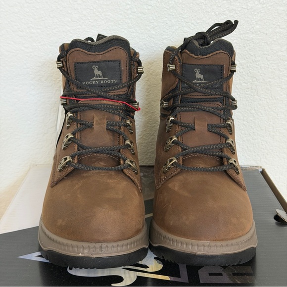 Rocky Worksmart 6” Waterproof Leather Composite Toe Work Boots size 8 W main image 6
